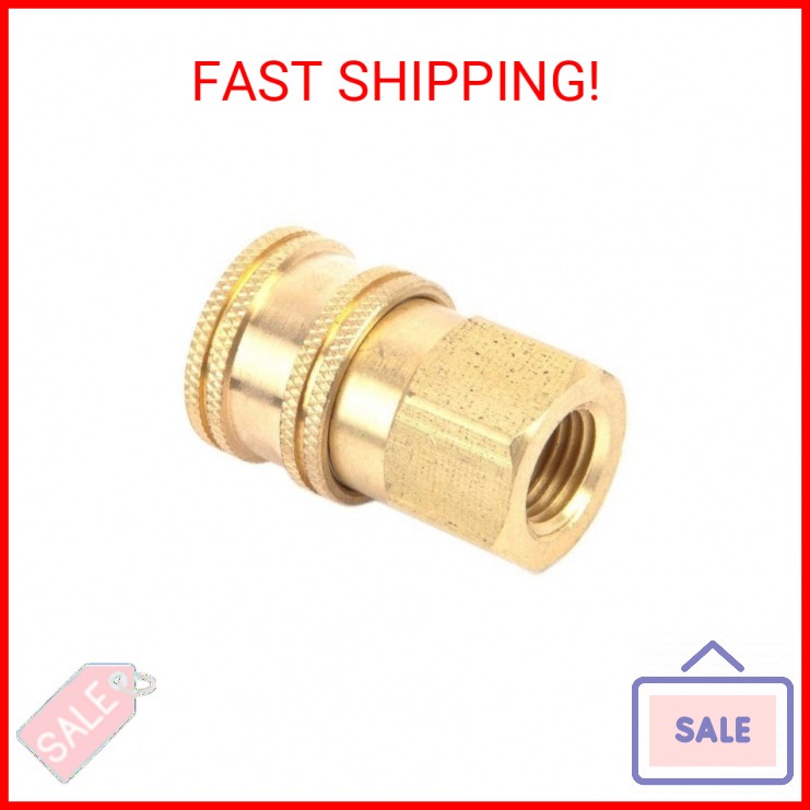 Forney 75127 Pressure Washer Accessories, Quick Coupler Female Socket, 1/4-Inch