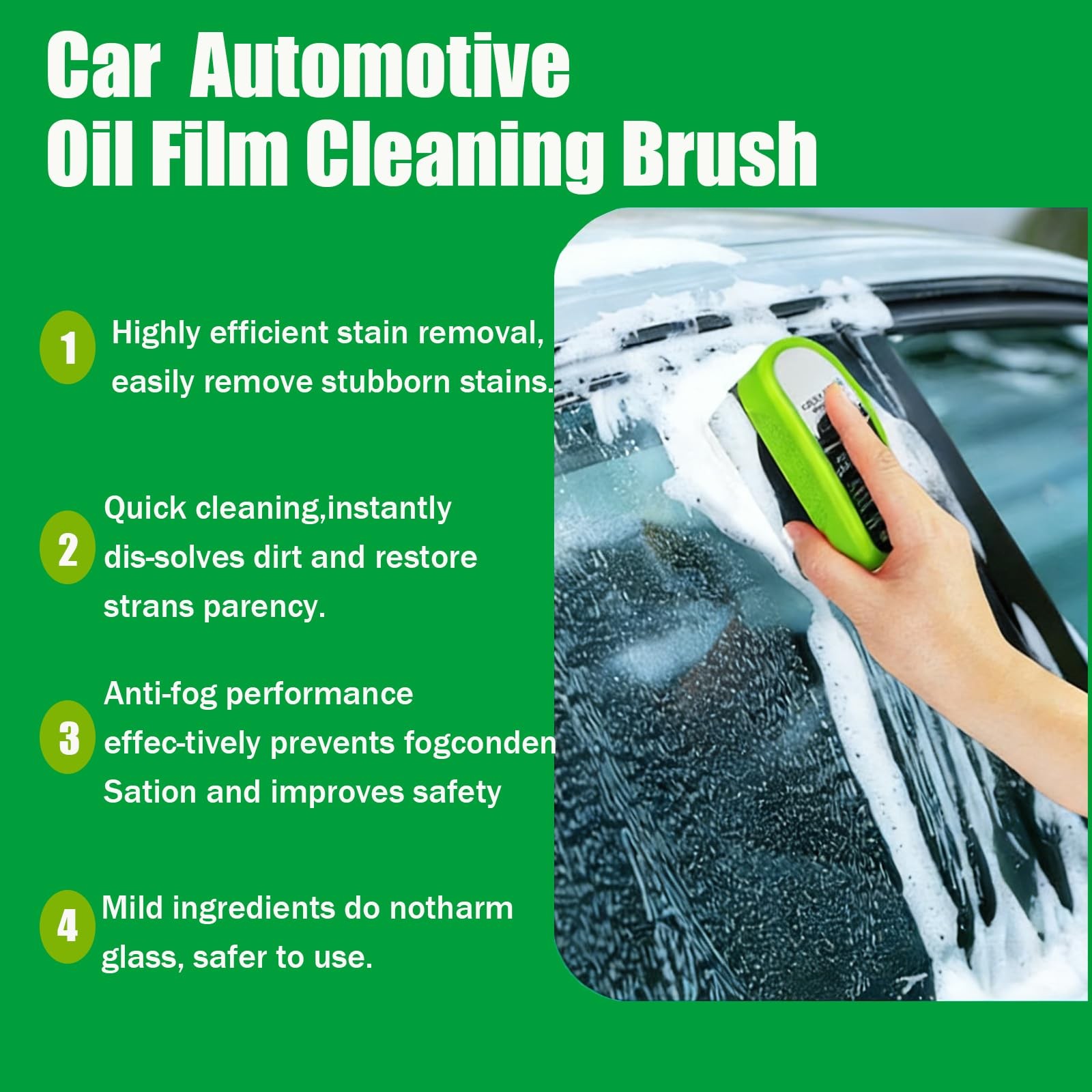 2 Set Clear Vision Windshield Cleaner,Clear 0.5 Fl Oz (Pack of 2), 2pcs