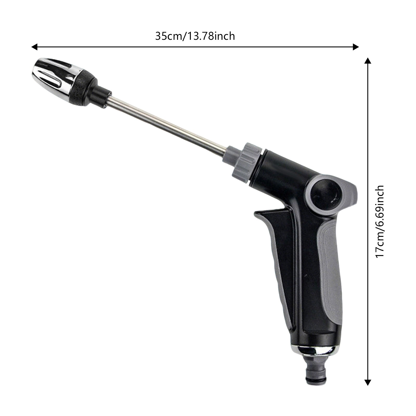 Switchable Water Pattern High-Pressure Cleaning Gun With 1/2-inch Threaded Joint
