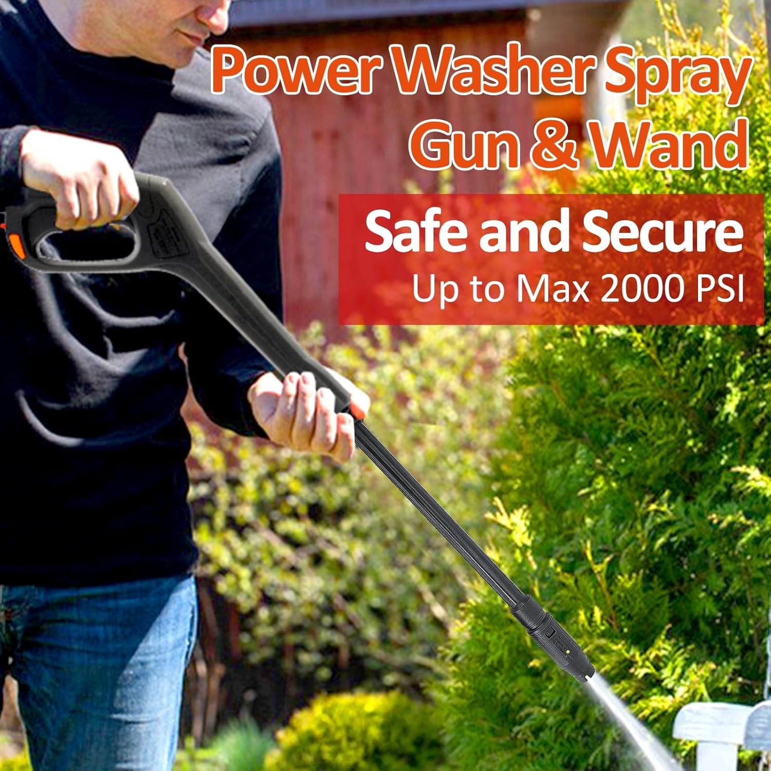 Universal High Pressure Spray Gun for Electric Pressure Washers – Easy Install