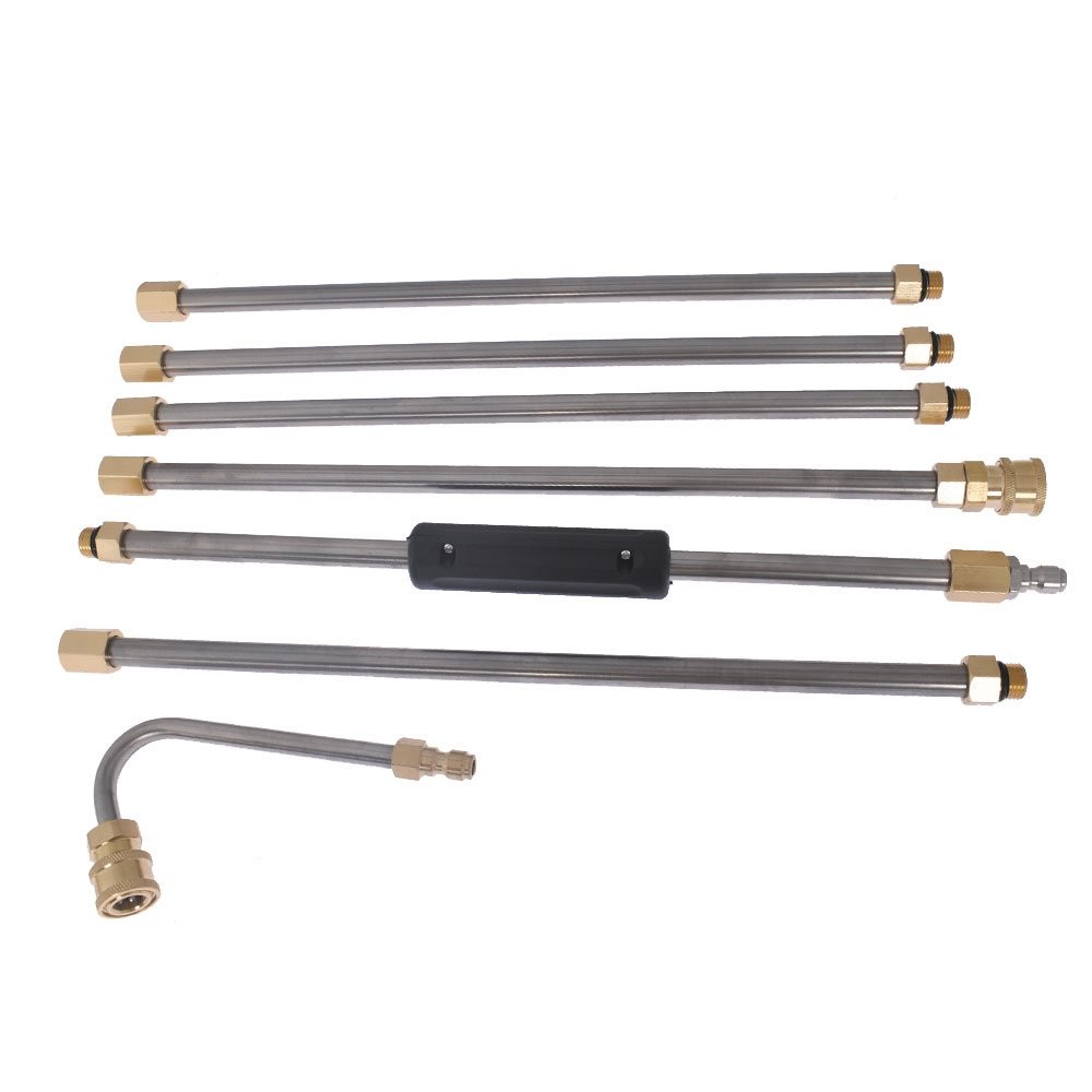 Washer Extension Wand Set 5 Cleaner Nozzle 4000PSI And Hose Kit High Pressure
