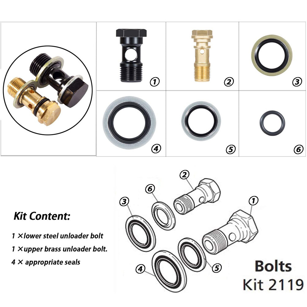 AR2119 Gymatic 3/B Unloader Mounting Bolt Kit for Annovi Reverberi XM RK Series