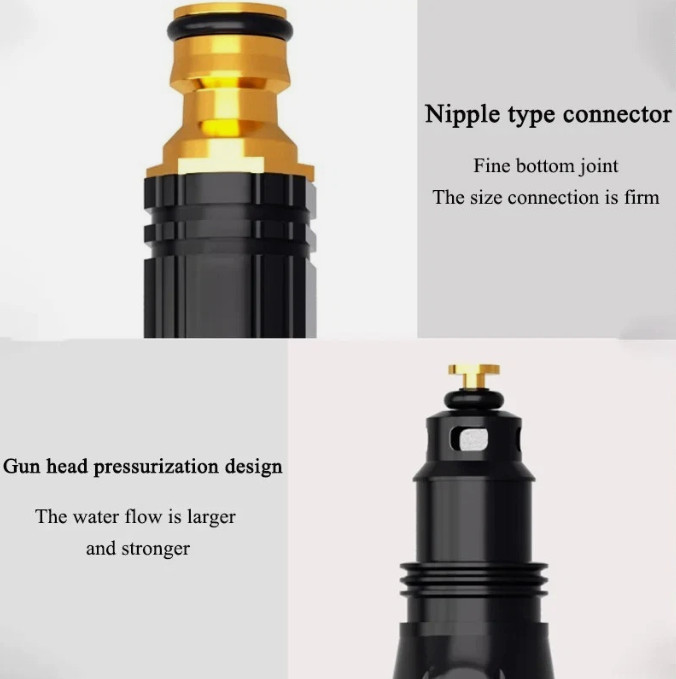 High Pressure Car Wash Water Gun Spray Nozzle Portable Washer for Auto