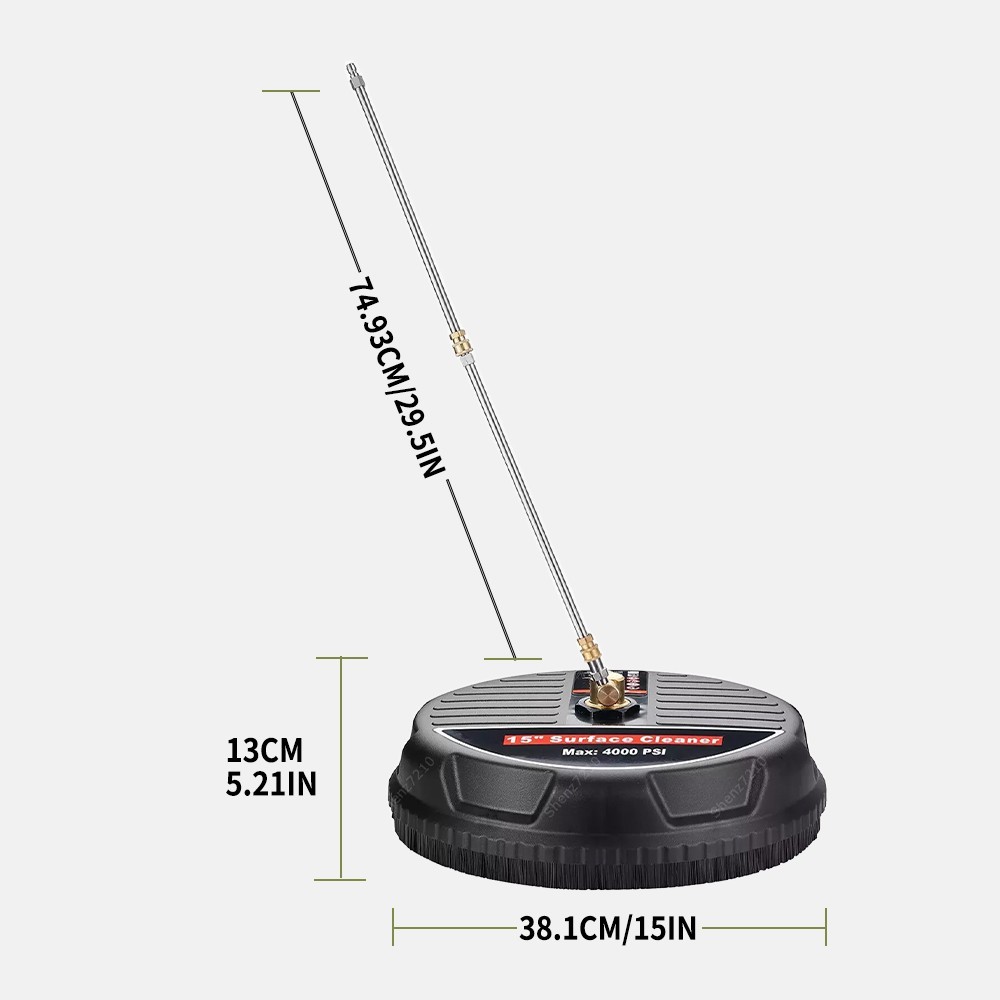 15″ Pressure Washer Surface Cleaner, 4200PSI Power Washer 8GPM