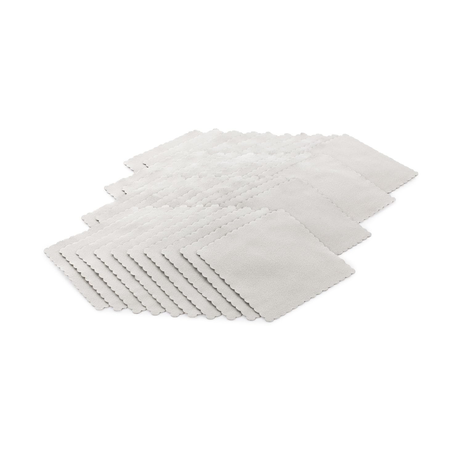 The Rag Company – Buttersoft Suede Cloths – 4in. x – 40 cloths, Ice Grey