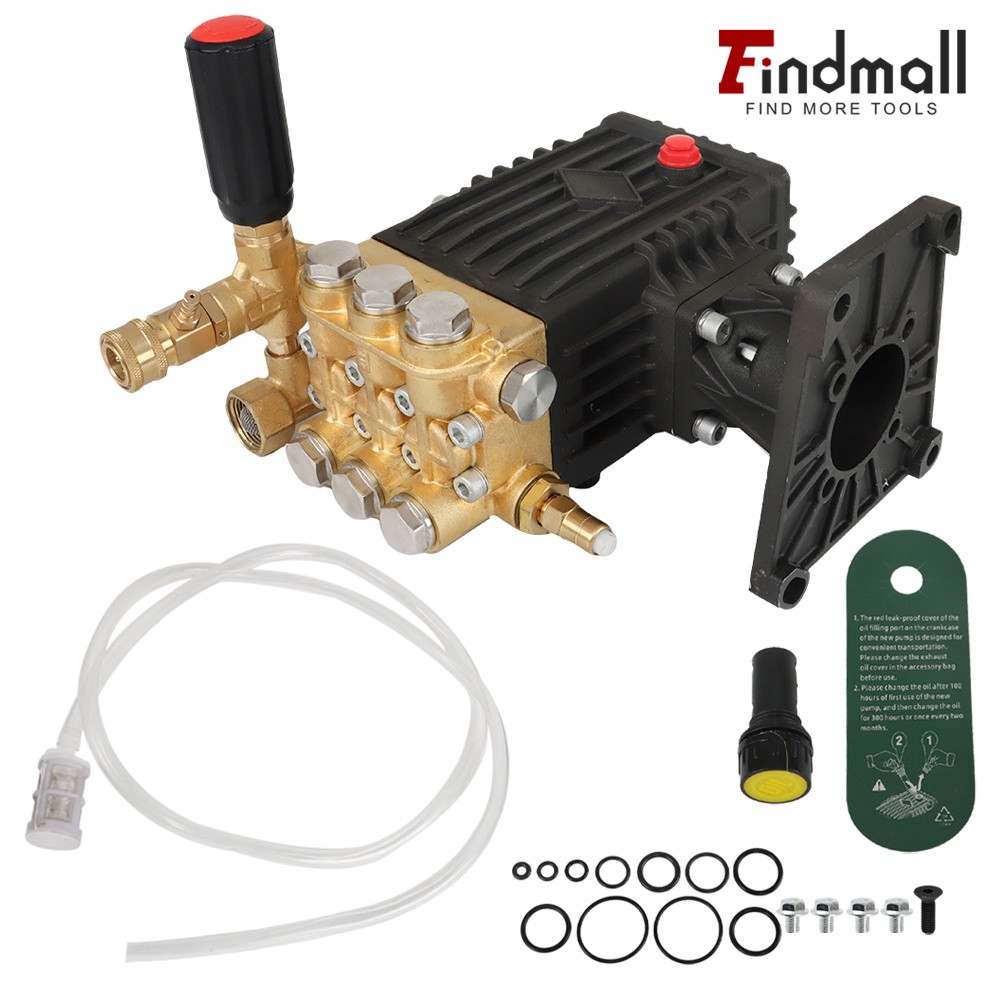 Findmall Pressure Washer Pump 1″ Shaft 4GPM Horizontal 3000PSI /4000PSI /4400PSI