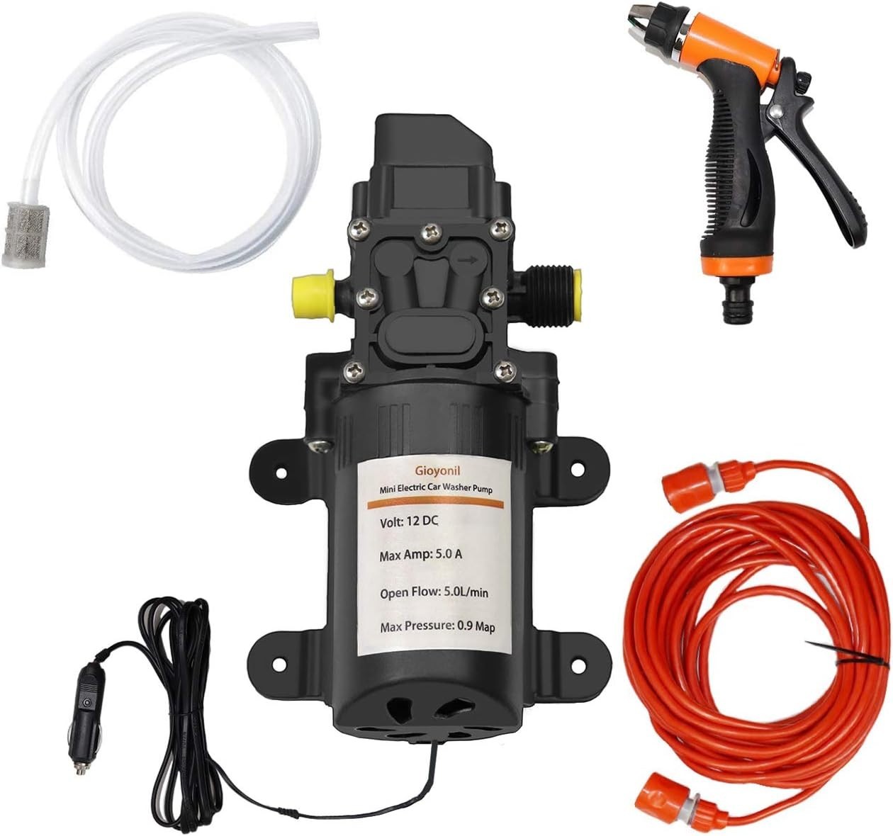 Versatile 12V 100W High-Pressure Pump for Car, RV & Garden – Portable Design