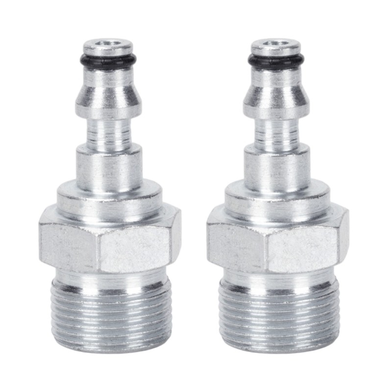 Pack of 2 Steel Hose Quick Disconnect Couplers Anti Burst Design for Pressure