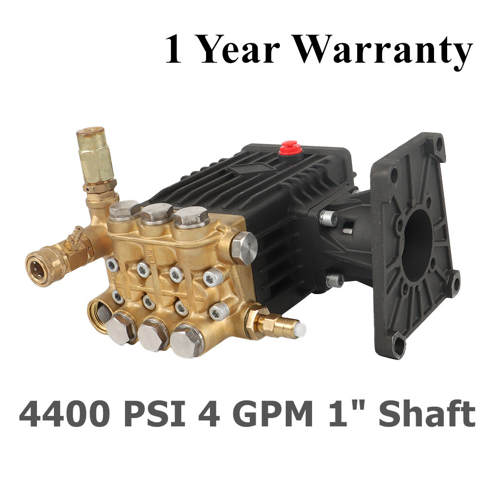 4400 psi Pressure Washer Pump Power Washer Pump 1″ Shaft Horizontal 4 GPM Black