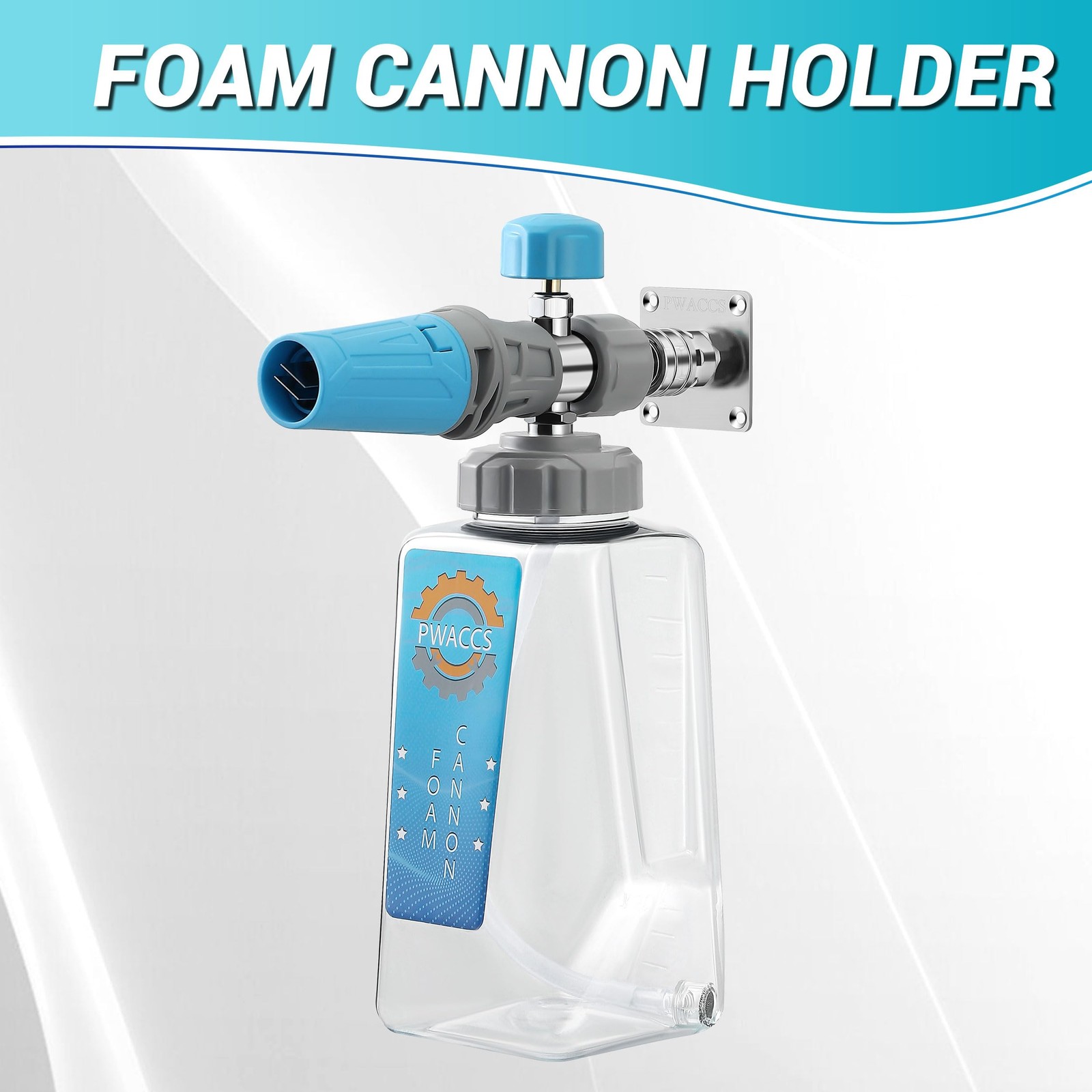 Pressure Washer Foam Cannon Holder, 1/4″ Quick Connect Automatic Foam Cannon …