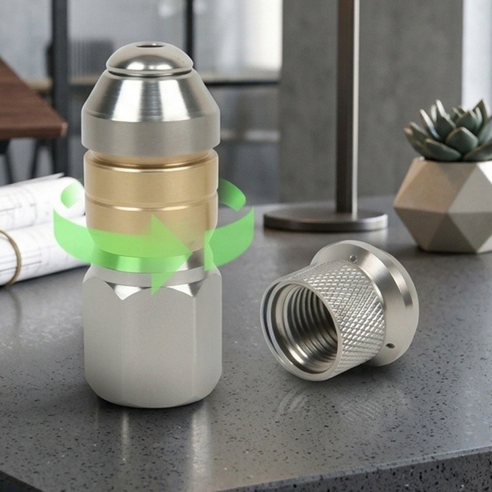 Stainless Steel 2 in 1 Pressure Washer Nozzle with 360 Degree Rotation