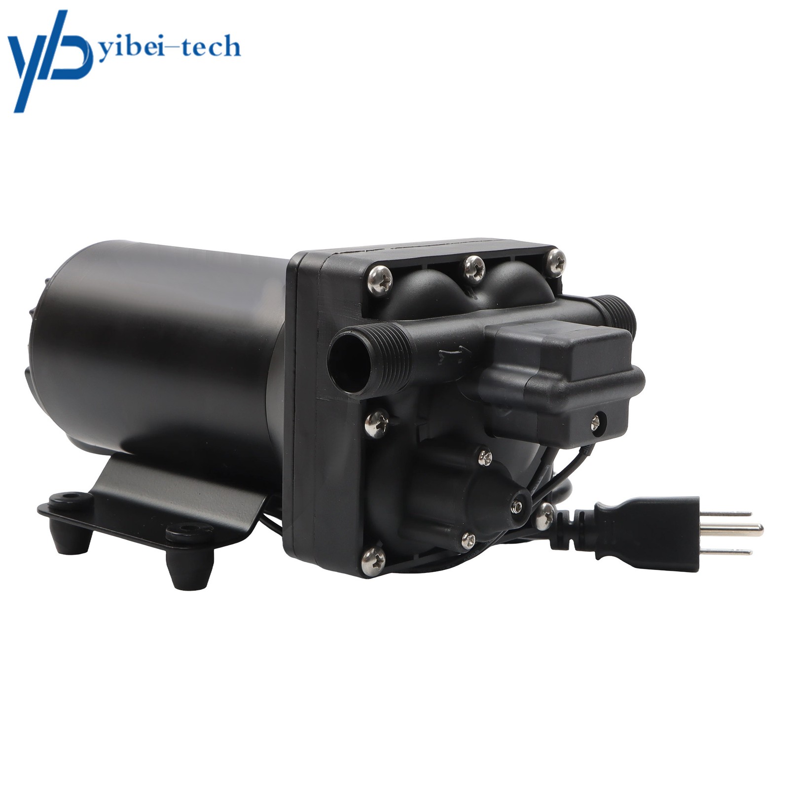 For House 75PSI 5.5GPM Water Pressure Booster Diaphragm Pump 4-chamber 110V AC