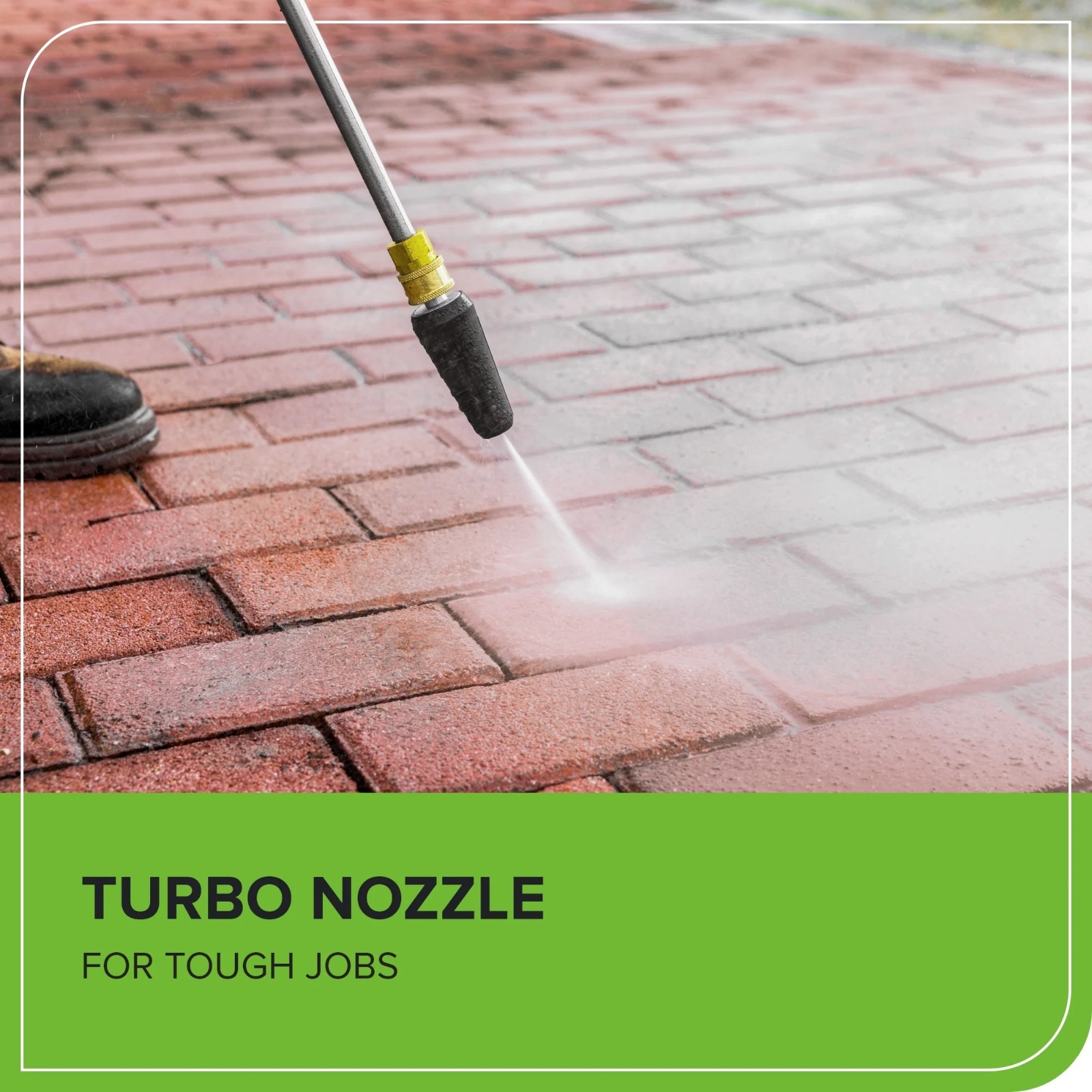Greenworks 2100PSI 1.2GPM Portable Electric Pressure Washer 25Ft Hose 35Ft Cord