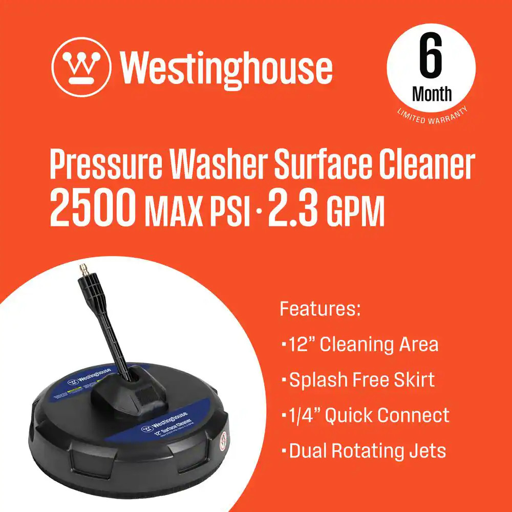 12 In. 2500 PSI Pressure Washer Surface Cleaner