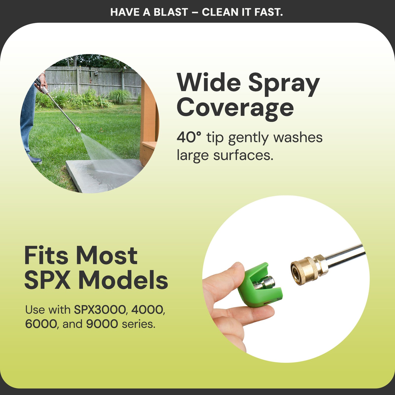 Sun Joe 5 Pack Electric Pressure Washer Quick-Connect Spray 5-Tip Set, 2030 PSI