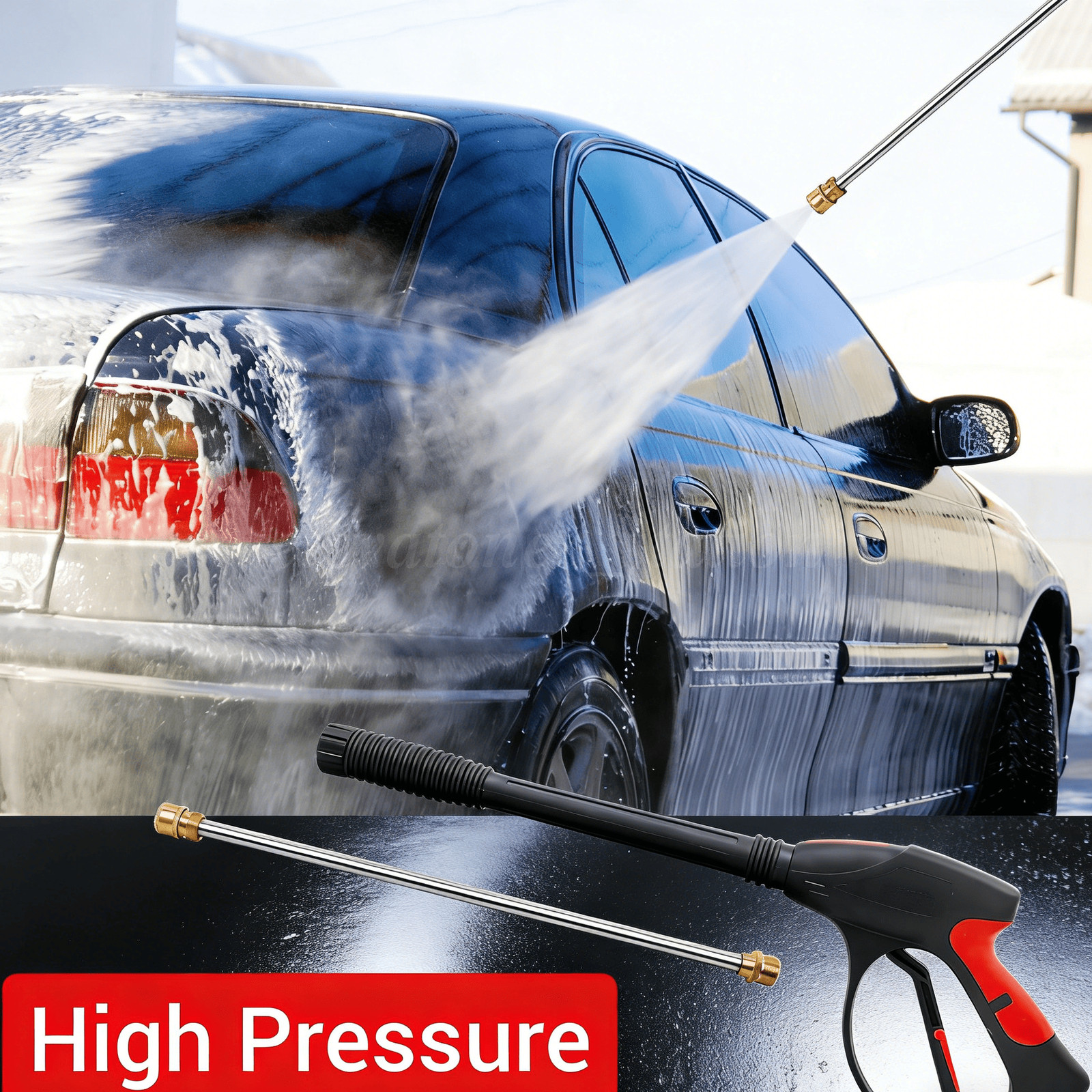 M22 High Pressure Washer Spray Gun Kit Extension Lance Optional 30/50 FT Hose