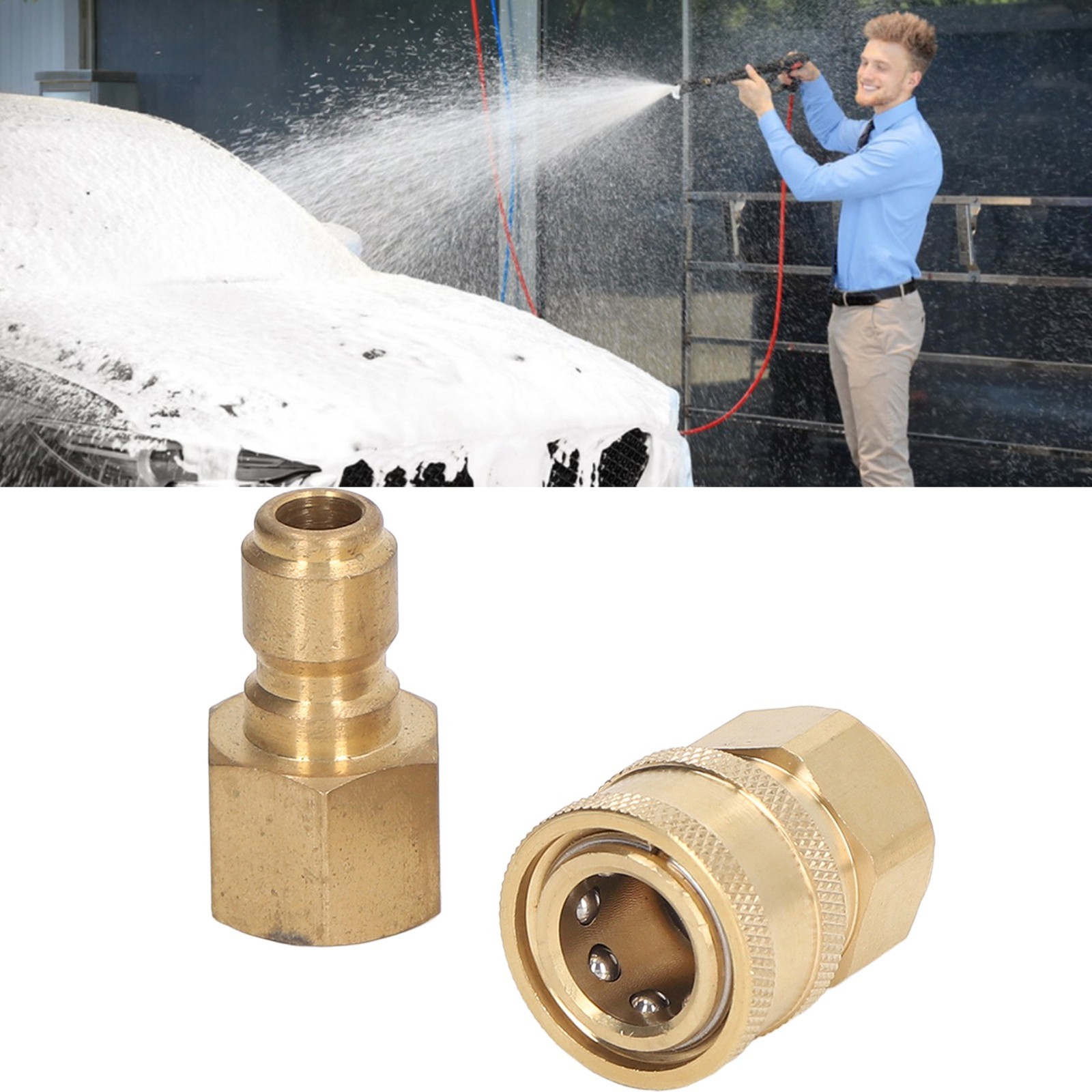 M18x1.5mm Female 5000PSI High Pressure Washer Fittings Washing Machine Pipe