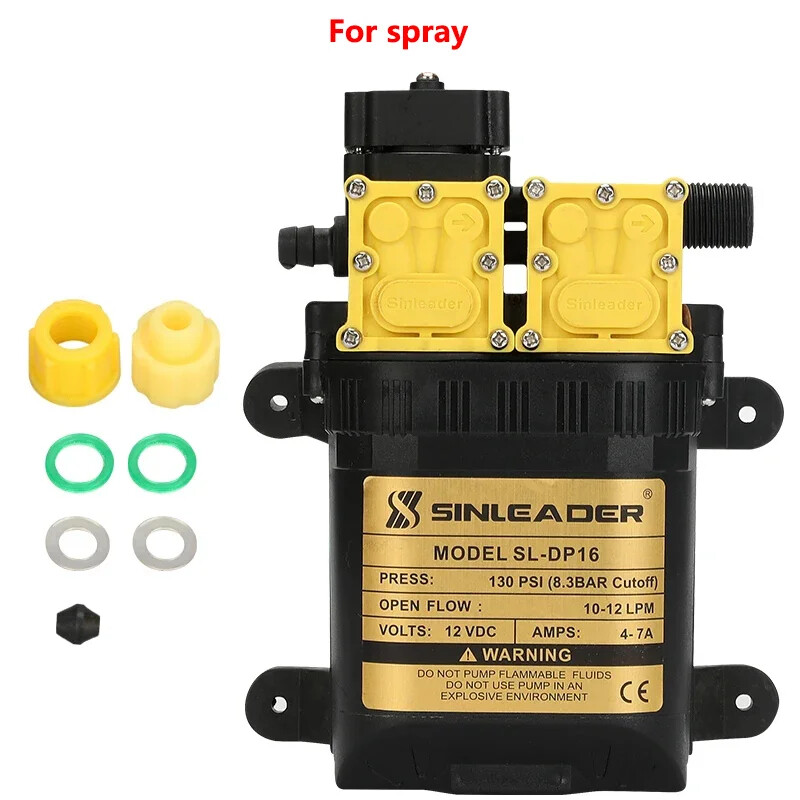 12V 220V 7A 130PSI 10L/min High Pressure Agricultural Electric Water Pump