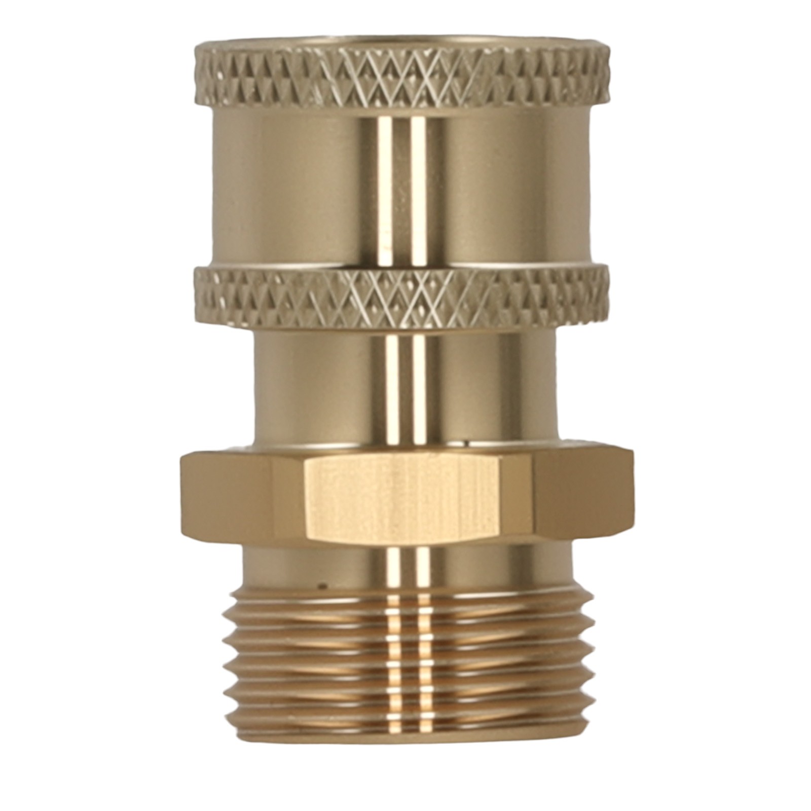 2x M22-14mm to 1/4″ Quick Connect Brass Pressure Washer Adapter 5000PSI