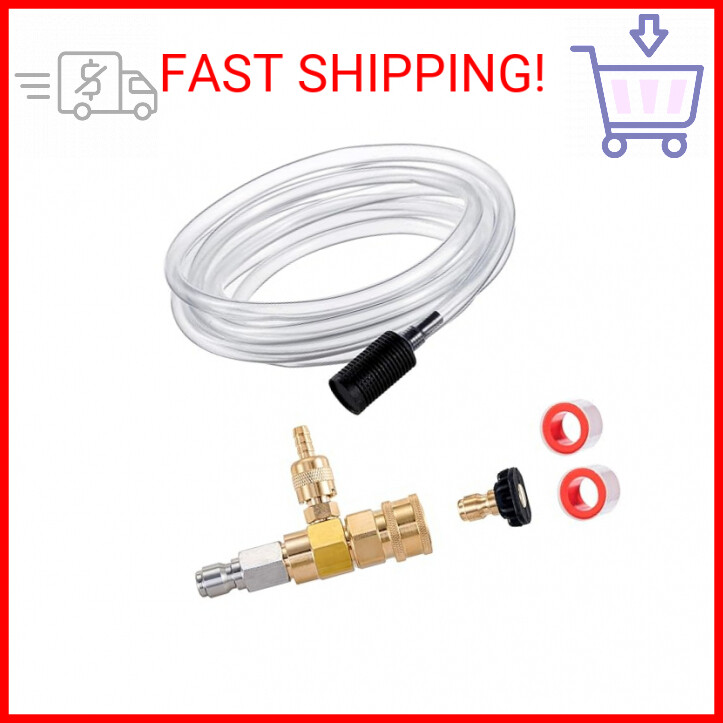 Raincovo Downstream Injector for Pressure Washer, Power Washer Chemical Injector