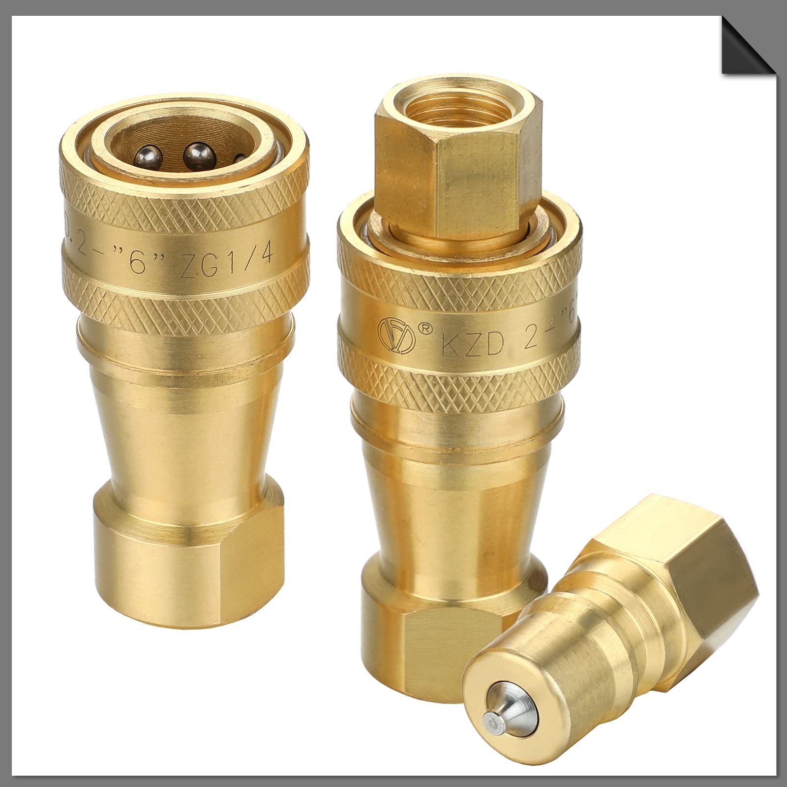 1/4″ Quick Disconnect Coupler Valve 5000-6000 PSI for Carpet Cleaning Wand – 8