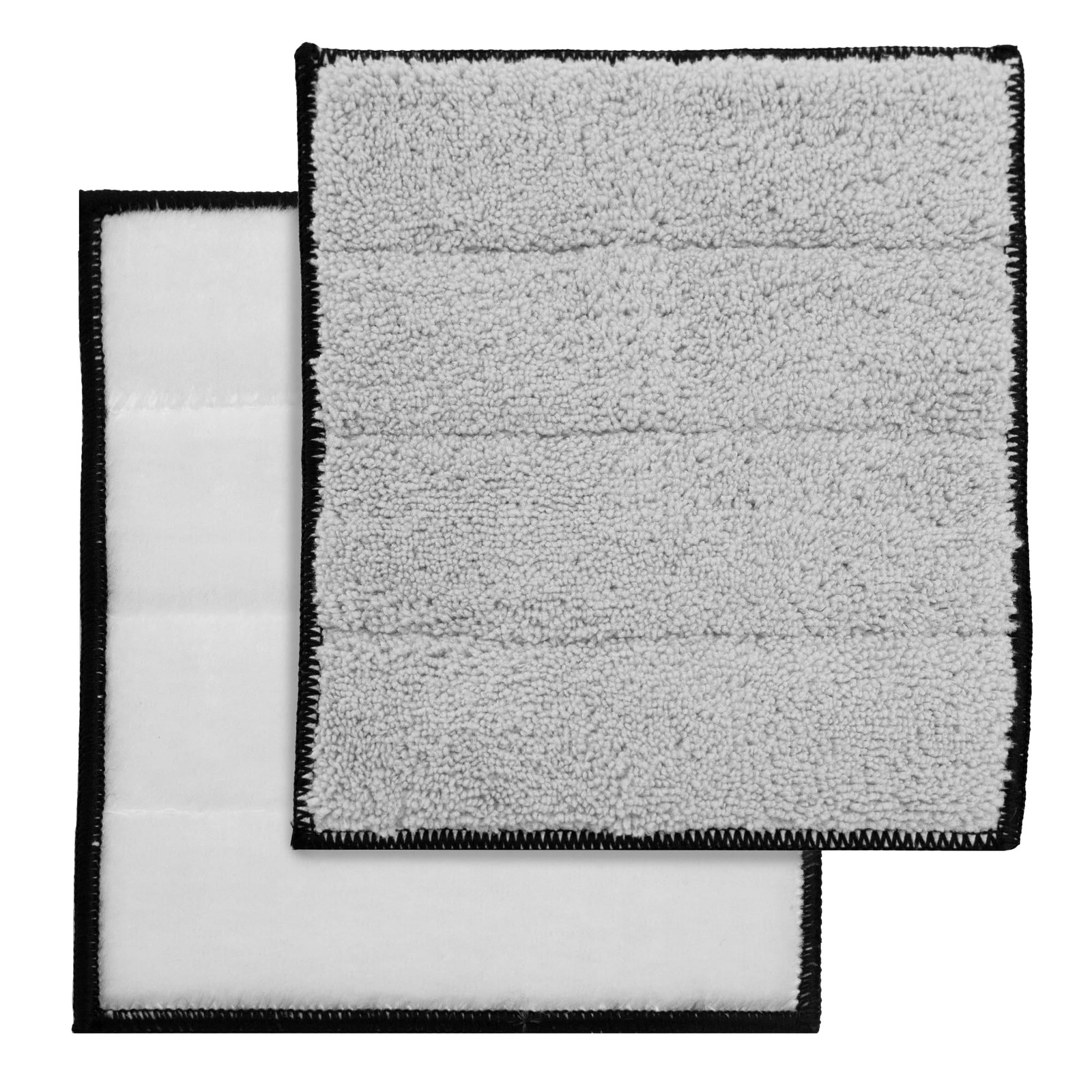 VIKING Microfiber Car Interior Cleaner Pads with 8 inches x 6.8 inches, Grey