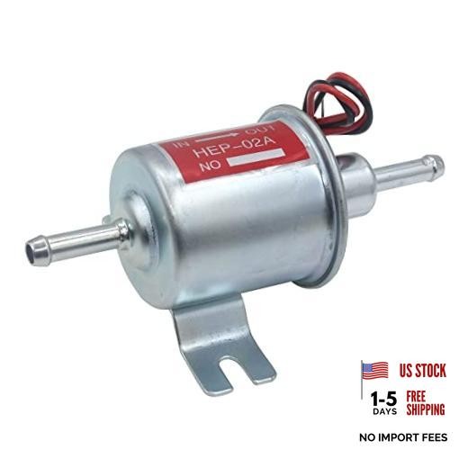 Effoexpart Universal Electric Fuel Pump 12V Transfer Low Pressure 5-9 PSI Gas