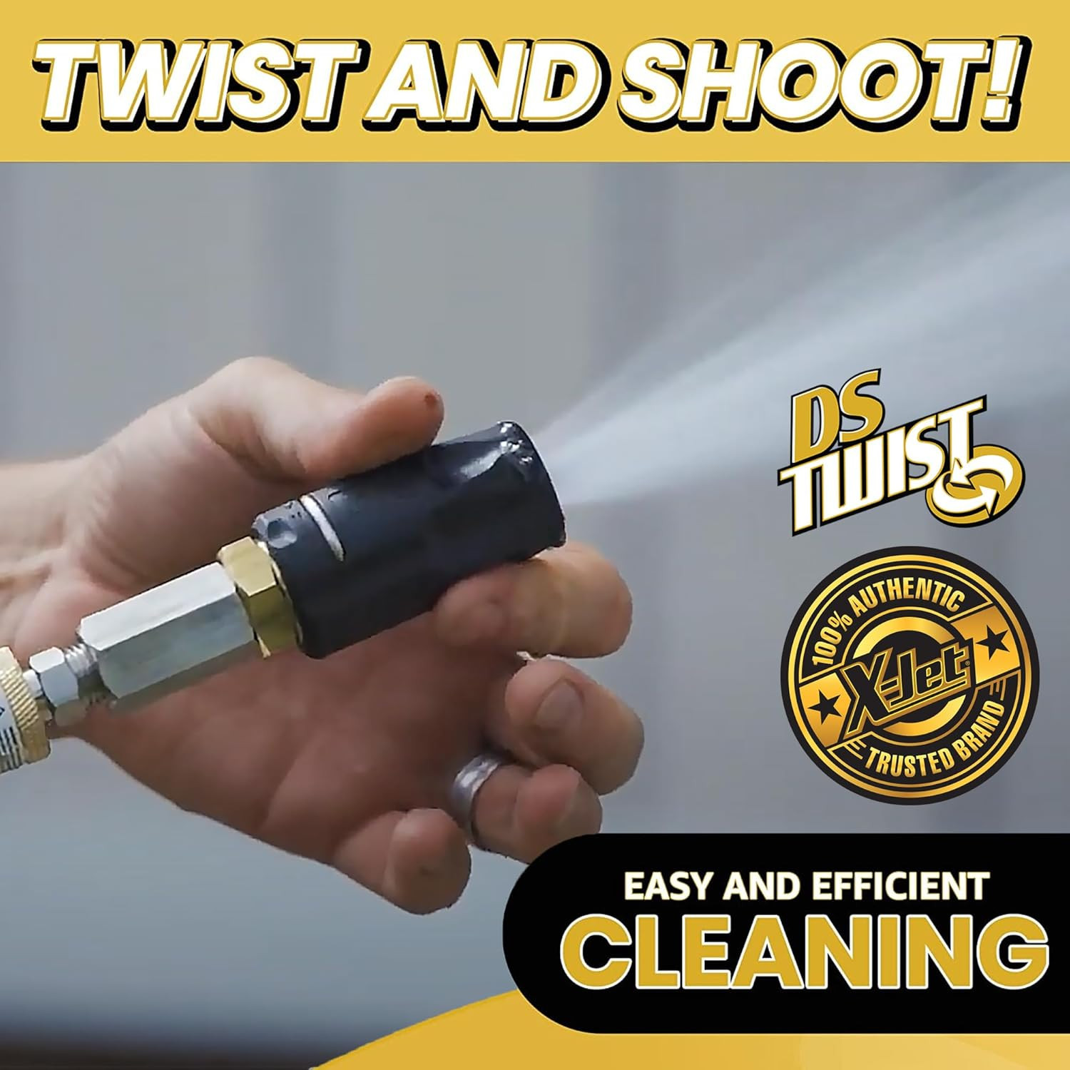 Adjustable DS Twist Nozzle for Pressure Washer – 0-60° Spray Pattern