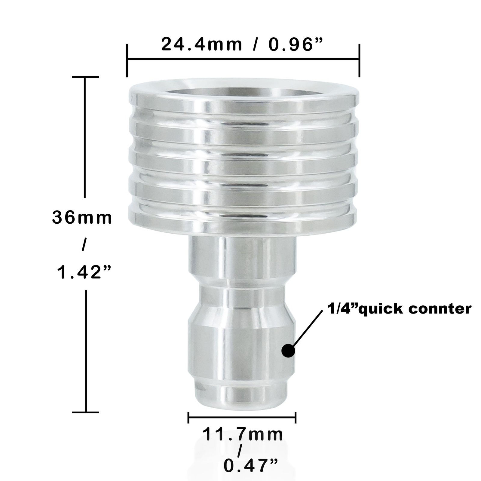 Pressure Washer Tips, Stainless Steel Shower Nozzle 0.3mm/0.4mm/0.5mm, Silver