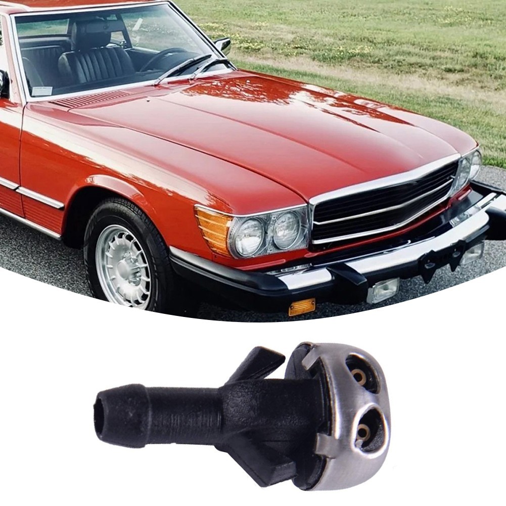 2pcs Windshield Washer Nozzles for 450SL R107 W114 W115 380SL Mercedes 560SL