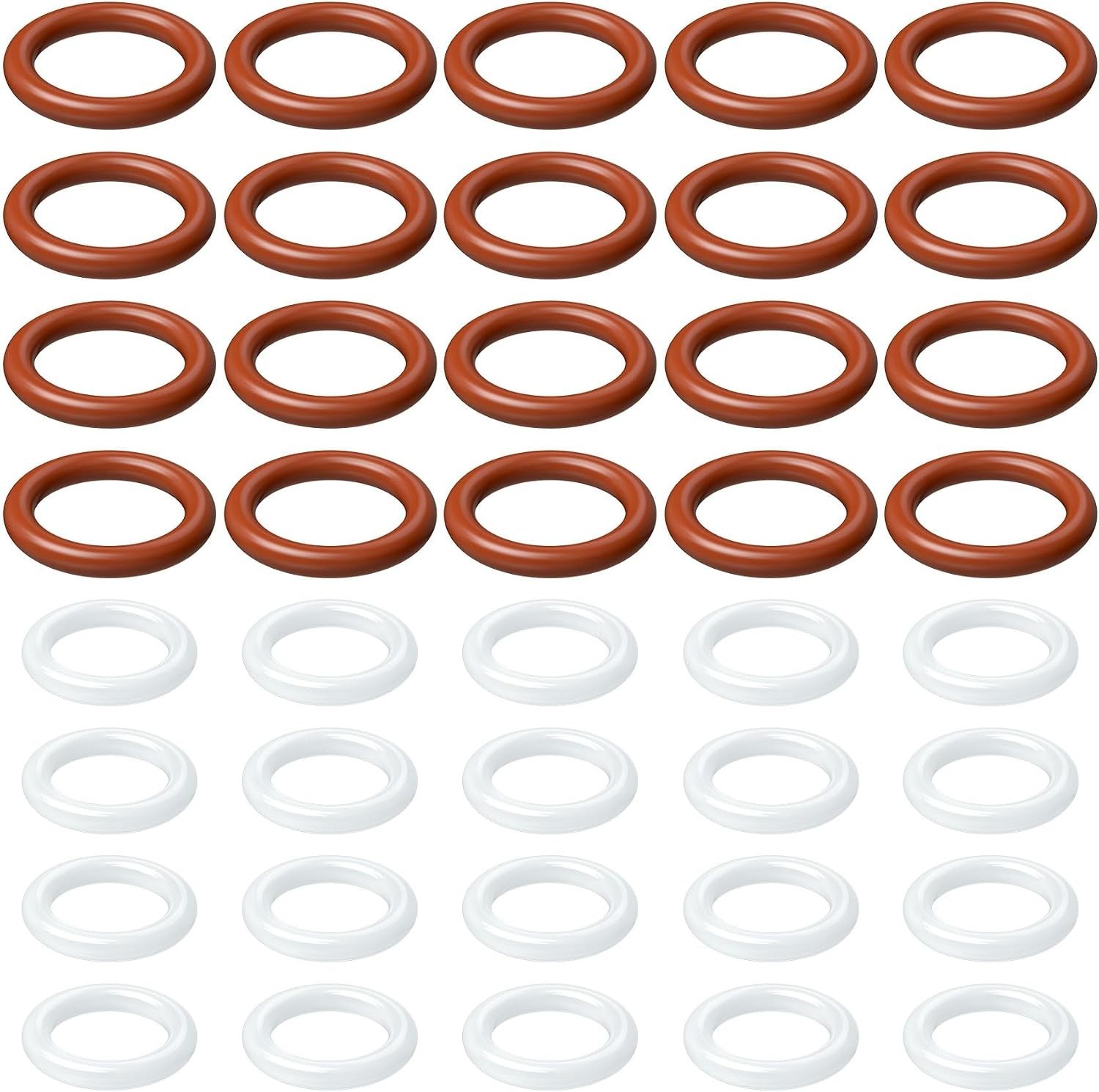 50 Pack Silicone O-Rings Power Pressure Washer Replacement for 1/4 inch, 3/8 …