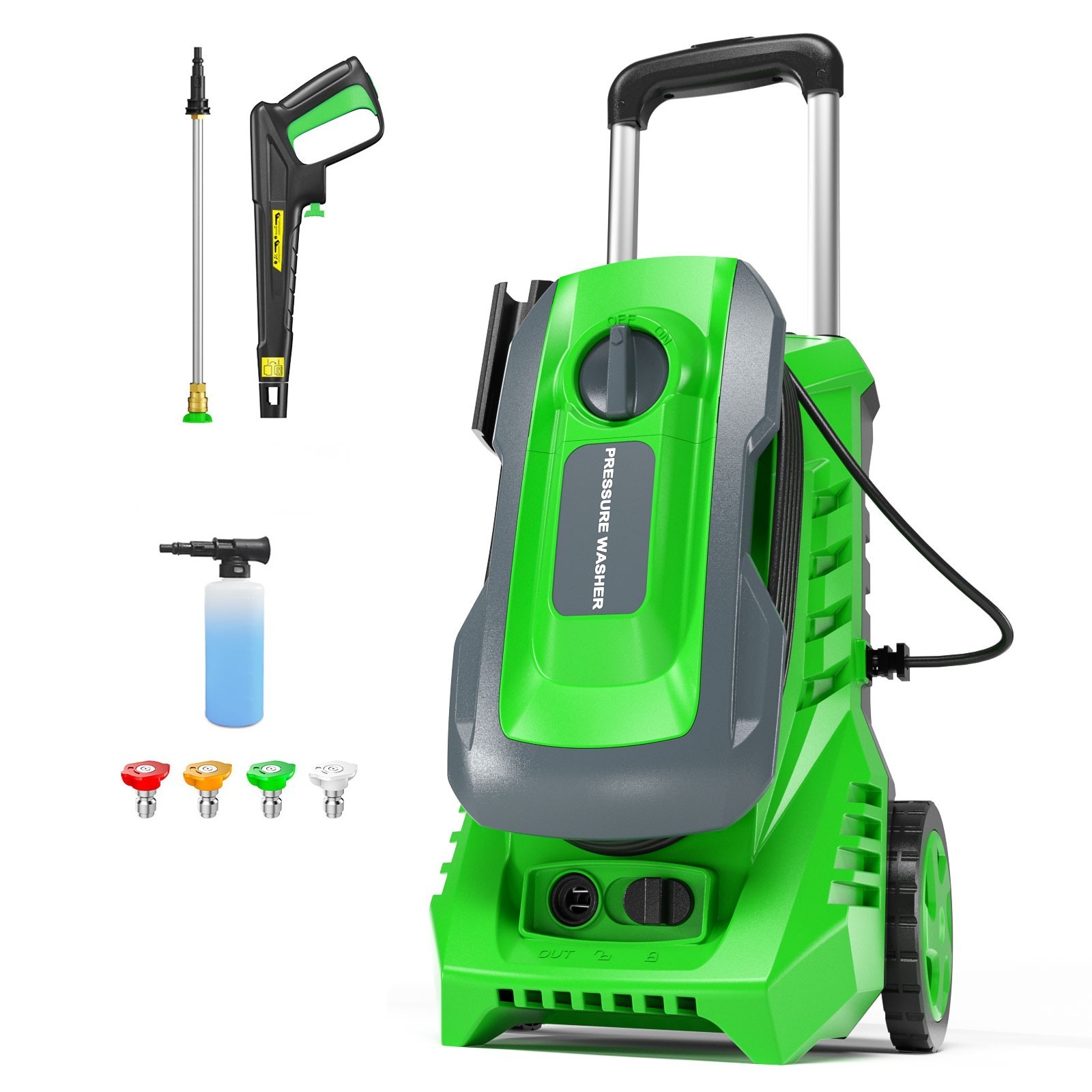 4200PSI 2.5GPM Electric Pressure Washer Portable Electric Power Cleaner Machine