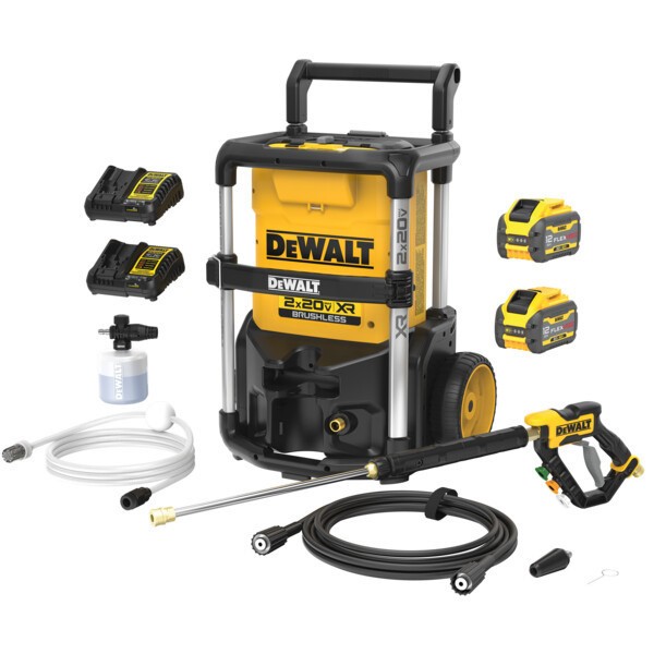 DeWALT DCPW1600Y2 1600 PSI Pressure Washer Kit w/Flexvolt