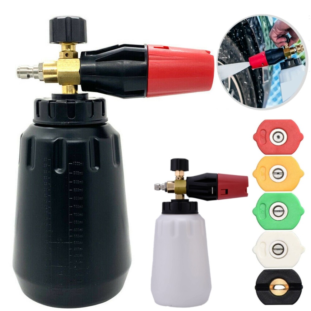Pressure Washer Gun Foam Cannon with 1/4 Inch Quick Connector for Car Washing US