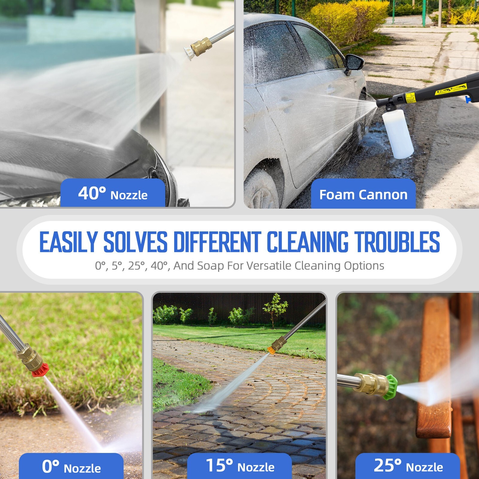 Power Washer 4800PSI 2.8GPM Wash Machine Electric Powered for Car Washing