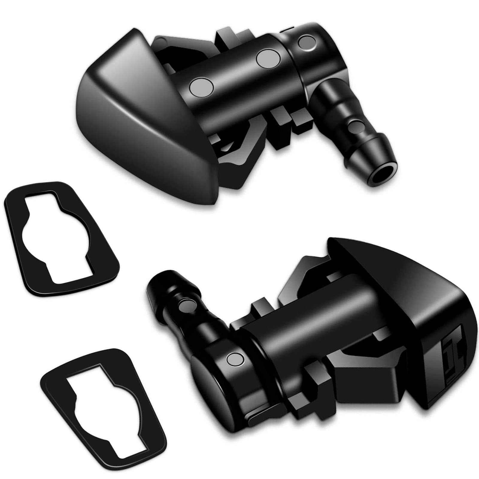 Belleone Windshield Washer Nozzle Kit Compatible with 2005-2016 Jeep Grand Ch…