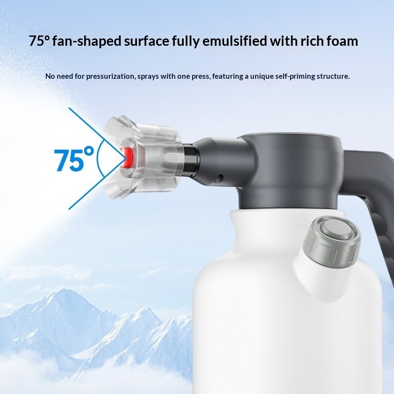 Portable Electric Car Wash Foam Sprayer Cordless High Pressure Cleaning Gun USB