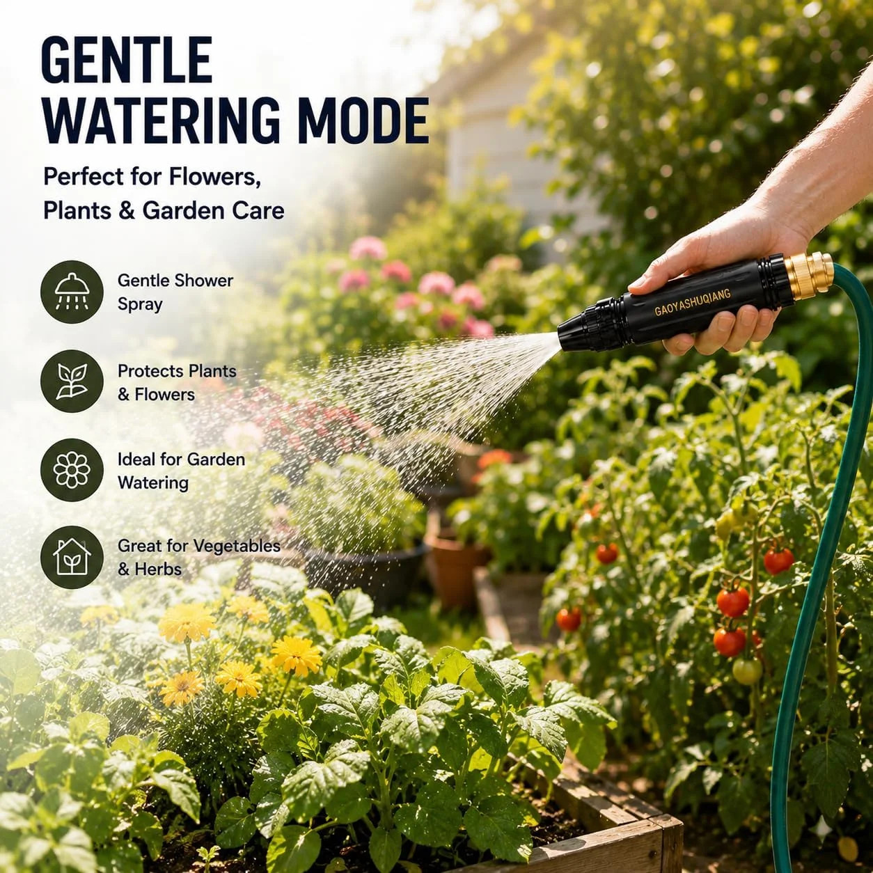 2026 New Jet Nozzle Power Washer for Garden Hose-Fit ID 11-16mm Tubing, High Pre