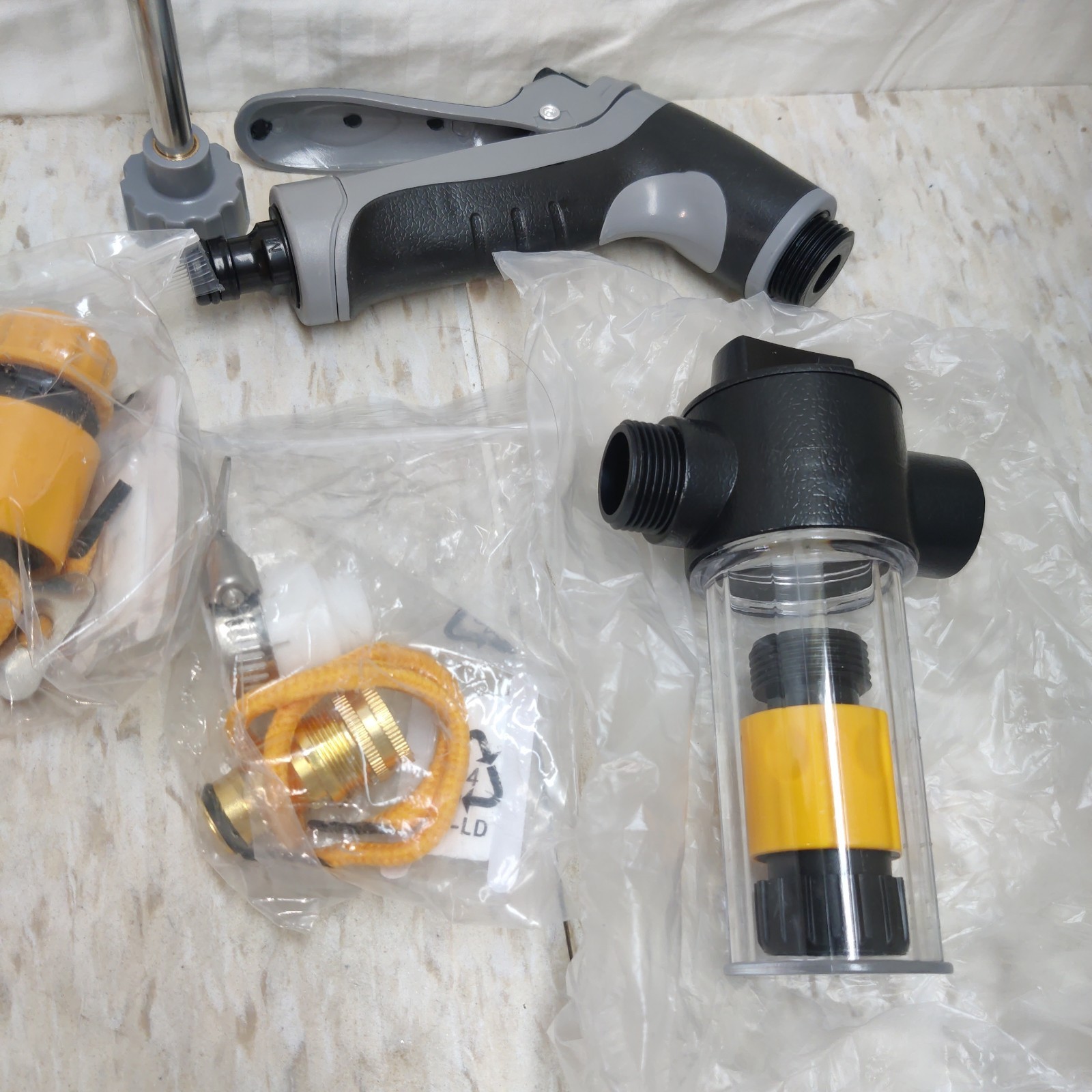 Cordless Power Pressure Washer Gun Durable Stainless Steel 360 Rotation 3 Modes