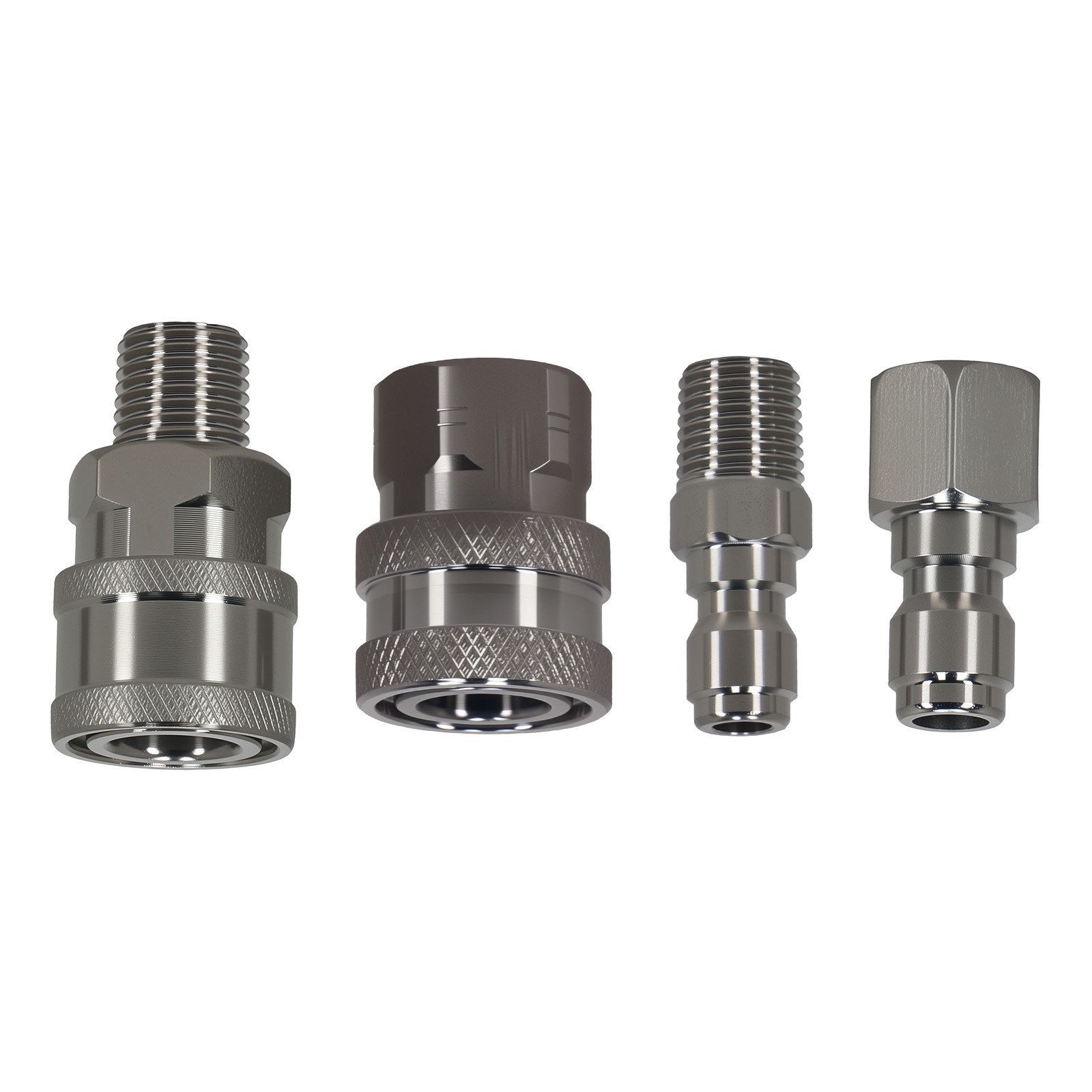 1/4″ Quick Connect NPT Adapter for Pressure Washer Stainless Steel 4pc