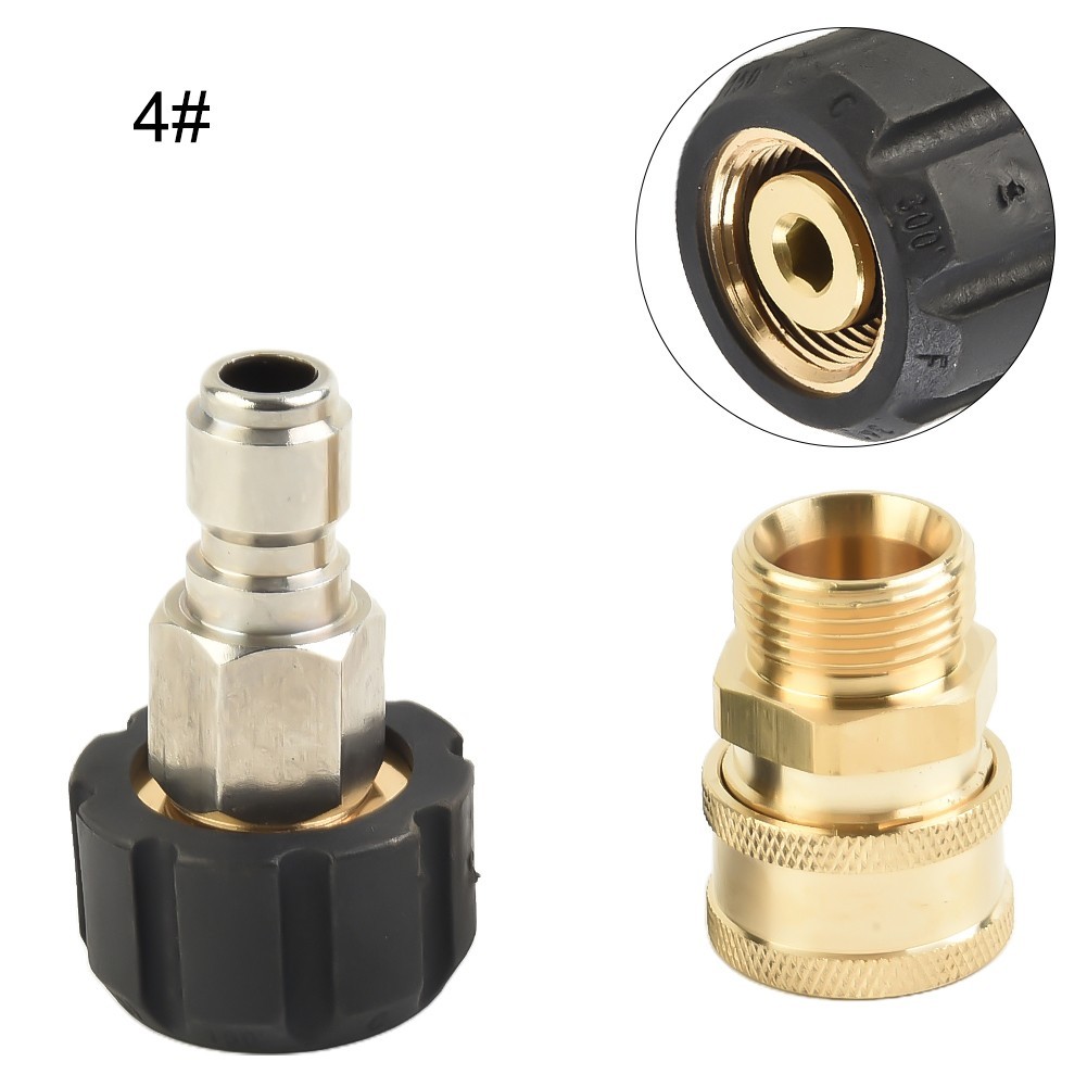 M22 Washer Swivel Adapter Set 14mm 15mm Quick Connect To 1/4“ 3/8“ Accessory ·