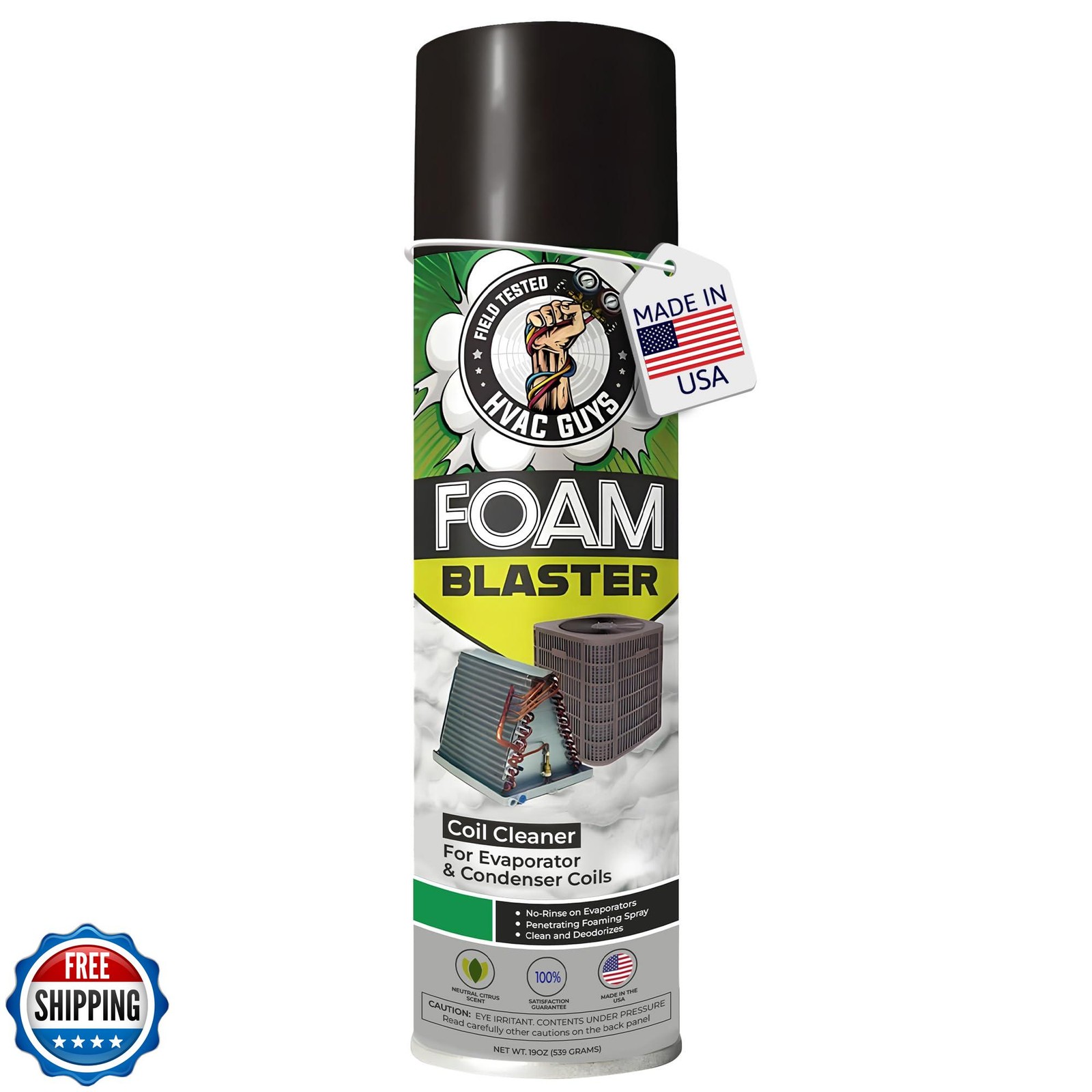 Leak Saver Foam Blaster AC Coil Cleaner for AC Unit | No Rinse Formula for Ev