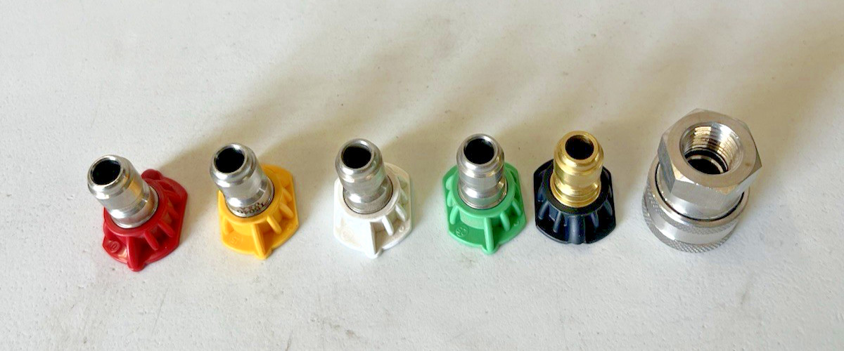 Pressure Washer GP #5.5 Nozzles w/ Soap Nozzle & 1/4” Stainless Steel QC Socket