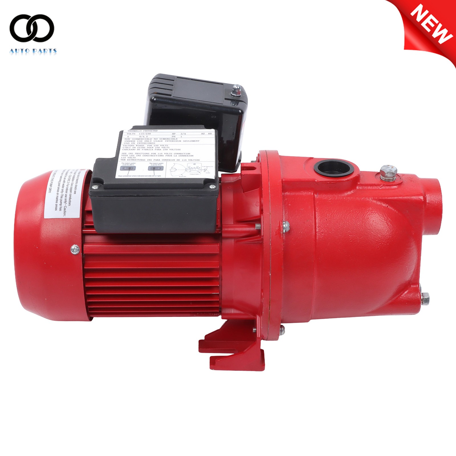 Cast Iron 3/4 HP, 13 GPM Dual 115/230v Shallow Well Jet Pump, 97080701