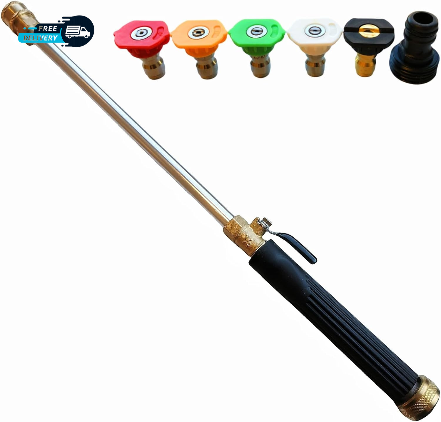 Upgraded Pressure Washer Wand Brass Water Jet Nozzle for Garden Hose