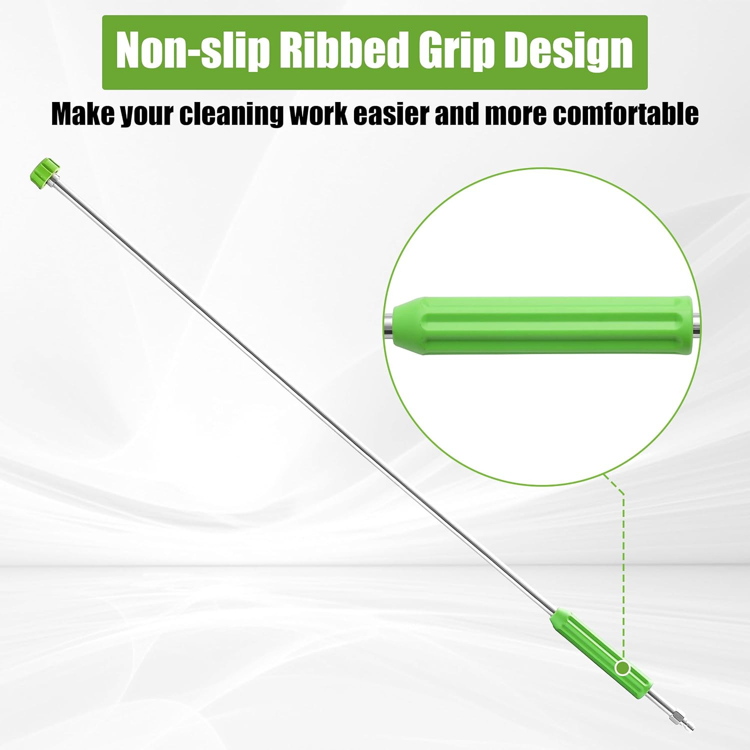 120 Inch Pressure Washer Extension Wand with Molded Grip, M22 14Mm | Gutter Clea