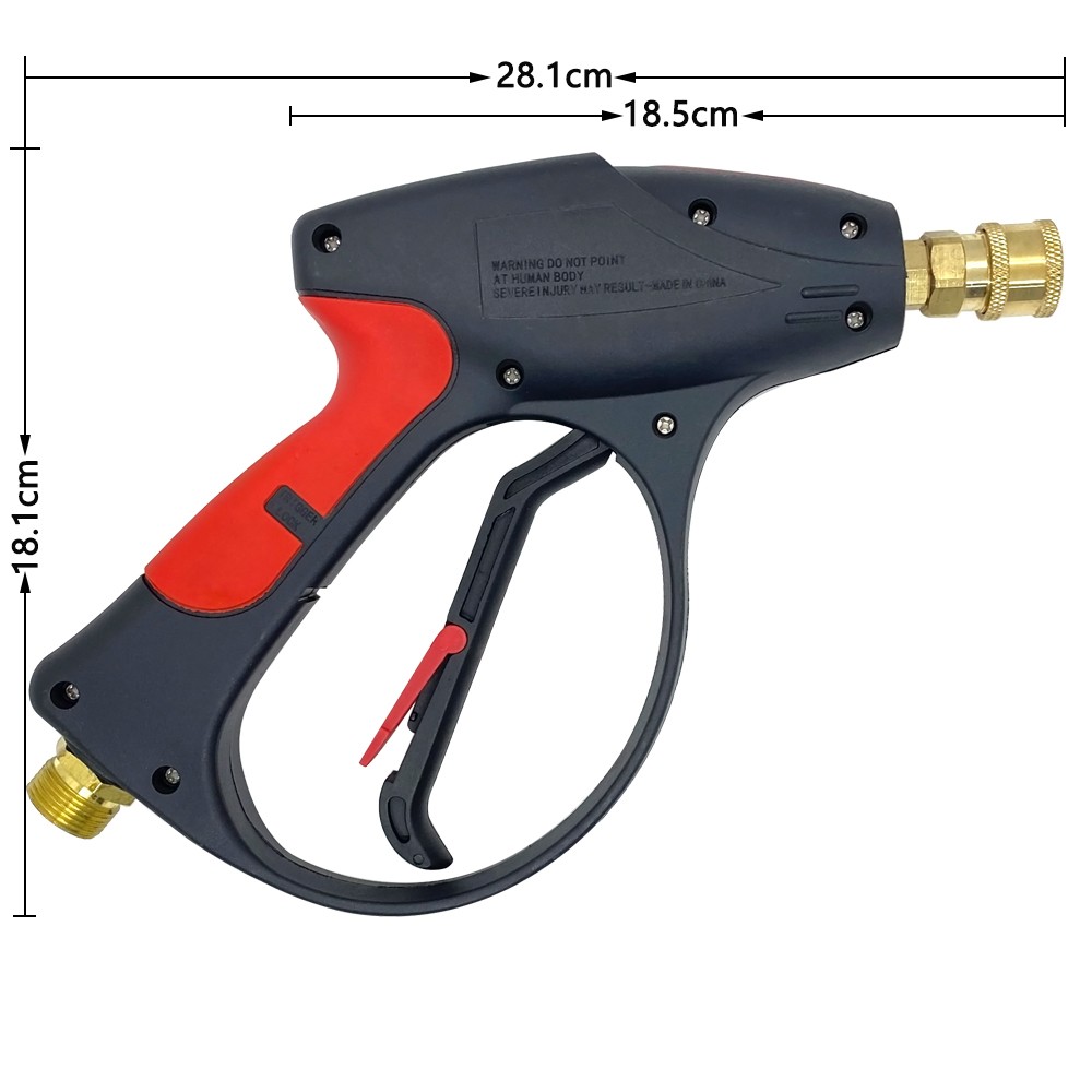 3000PSI High Pressure Power Washer Spray Gun Wand Lance Nozzle Kit Power Washer