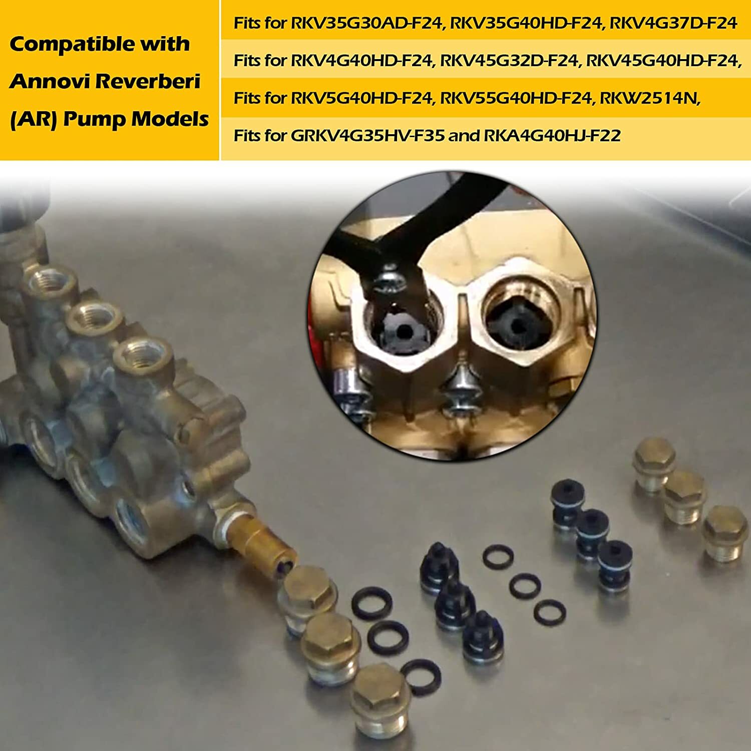 AR1828 Check Valve Kit & AR1857 Pressure Washer Packing Kit for Annovi Reverberi
