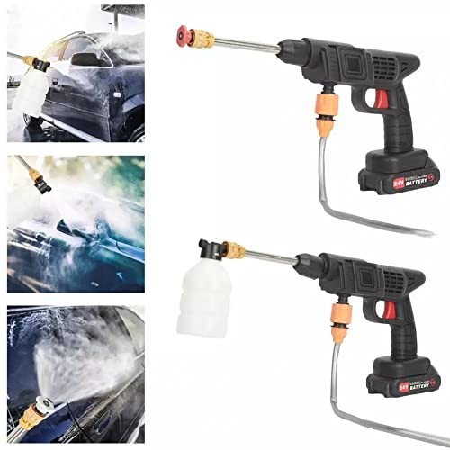 Cordless High Pressure Car Washer Gun Portable Electric Water Jet 21V Battery