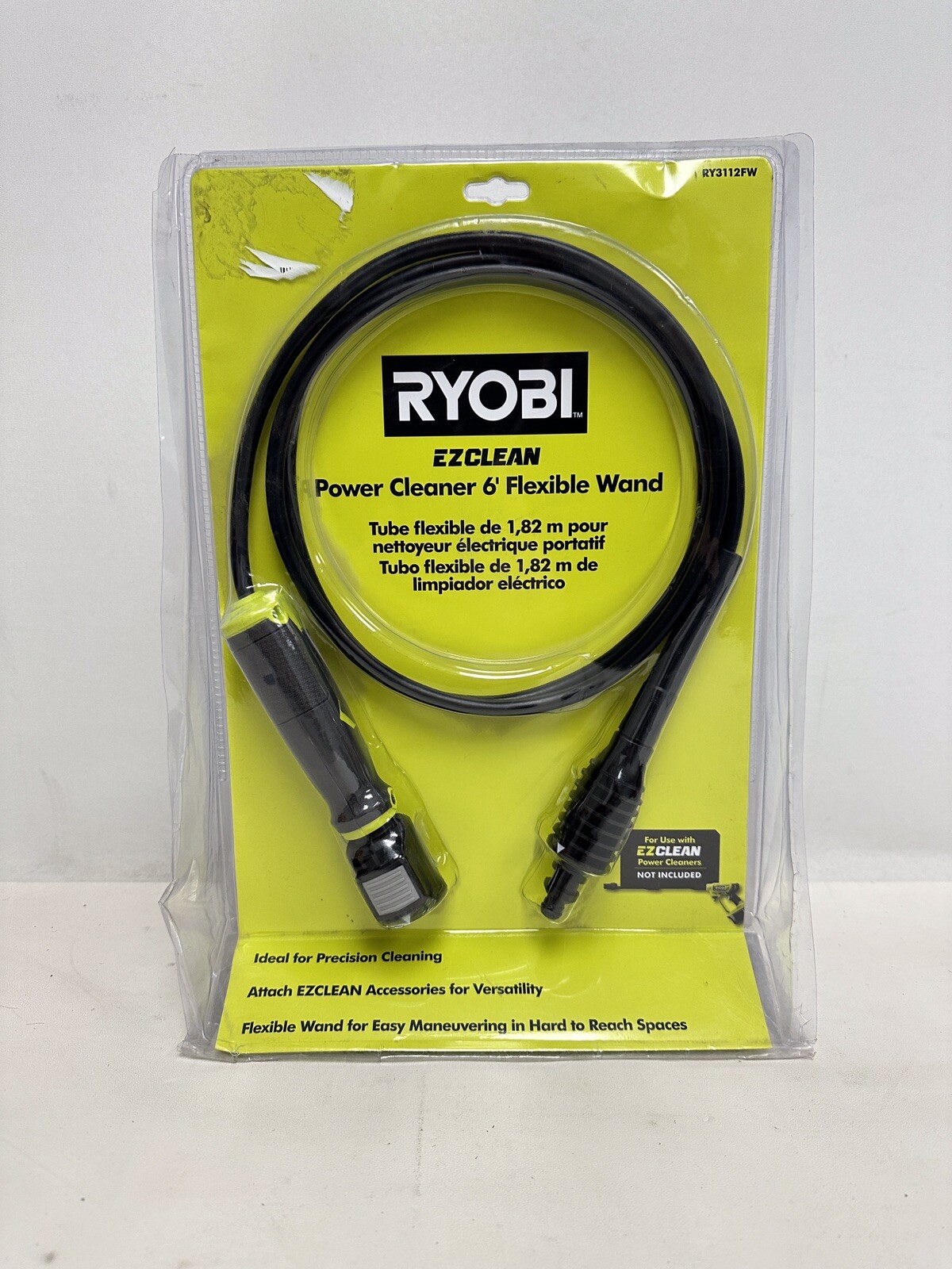 RYOBI EZClean Power Cleaner 6 ft. Flexible Wand (RY3112FW)
